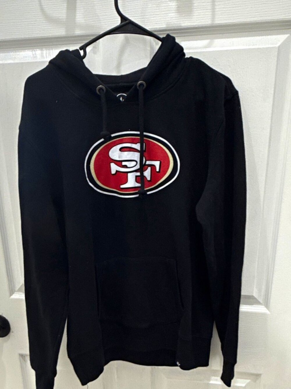 '47 San Francisco 49ers Men's XL Black Fleece Pullover Hoodie Pockets